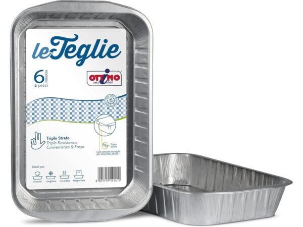 TEGLIE CON MANIGLIE 6 PORZIONI 2PZ 406