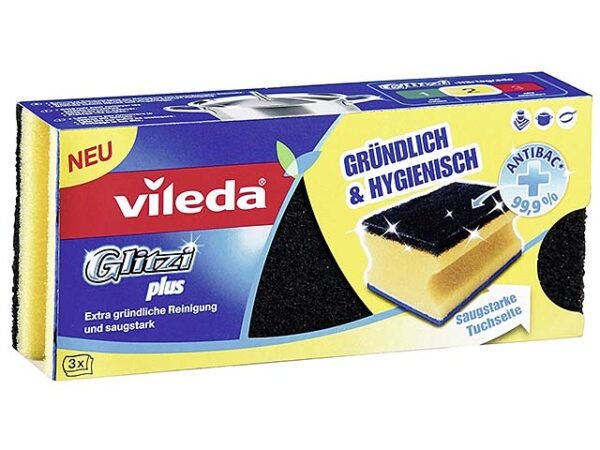 VILEDA GLITZI FIBRA NERA 3pz 10114500