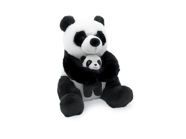 PELUCHE PANDA H.26CM CON BABY 25577