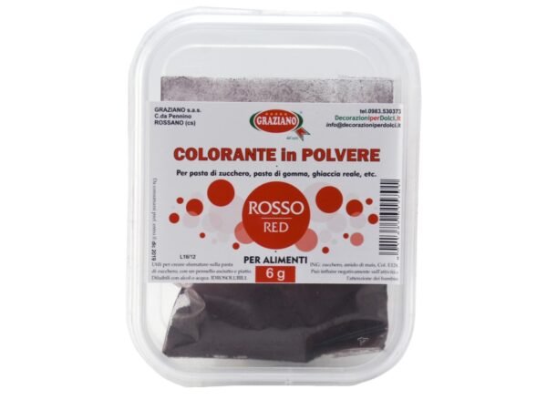 COLORANTE POLVERE ROSSO 6gr