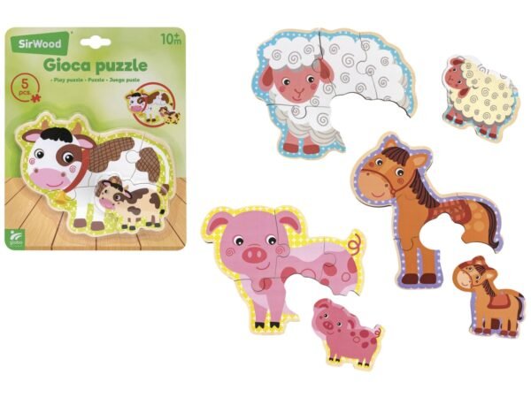 SIRWOOD PUZZLE ANIMALI 41622