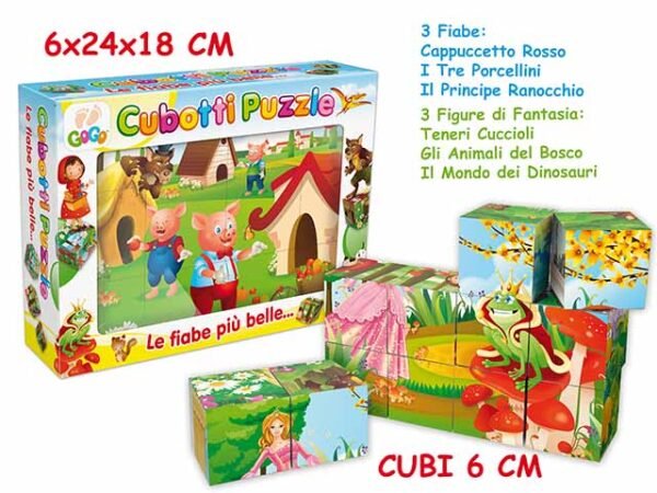 PUZZLE CUBI 12pz.STORIE ITALIANE 62867