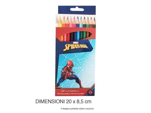 SPIDERMAN COLORI A MATITA 12 PZ SP0883