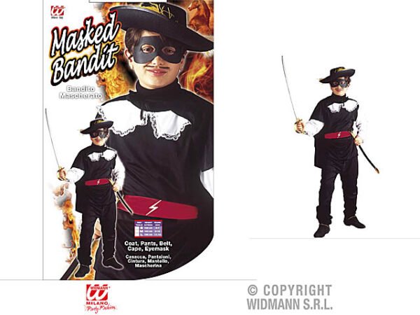 COSTUME DA EROE BANDITO MASCHERAT 38387