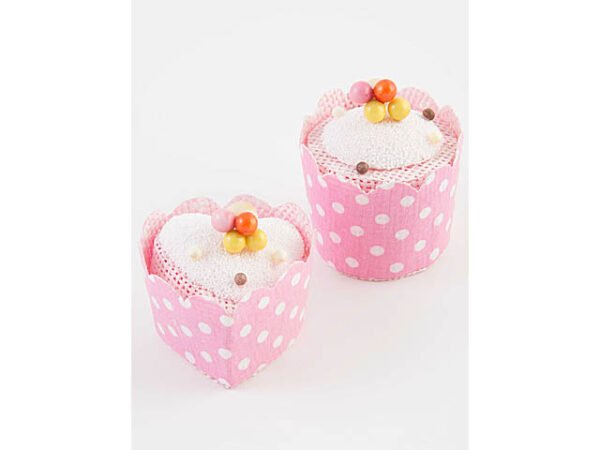 SCATOLA CUPCAKE ROSA 6x7cm 215197