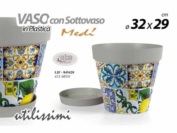 L.MEDI VASO C/COTTOVASO 32x29cm 425/MEDI