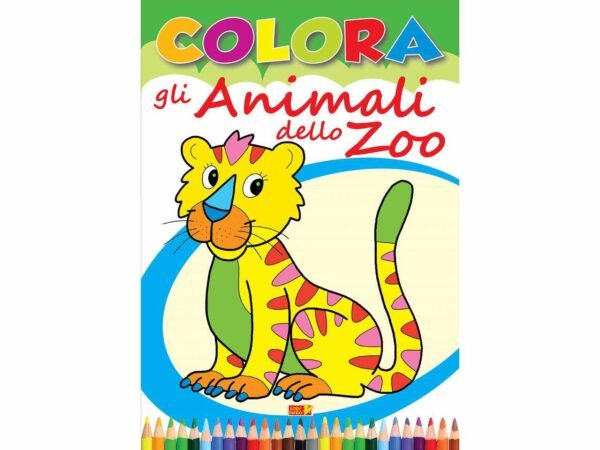 LIBRO COLORA GLI ANIMALI DELLO ZOO