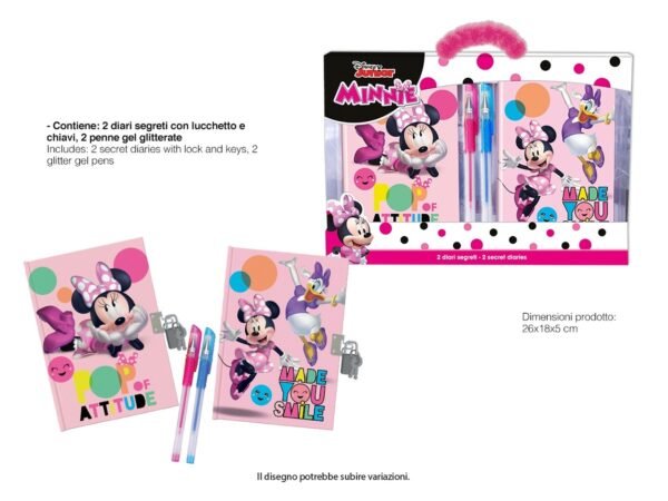 MINNIE DIARIO C/PENNE COLORATE MIN0754