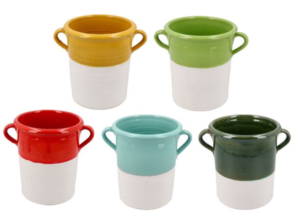 VASO ARTIGIANALE 25cm CON MANICI