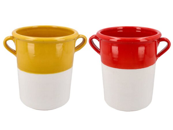 VASO ARTIGIANALE 35cm CON MANICI