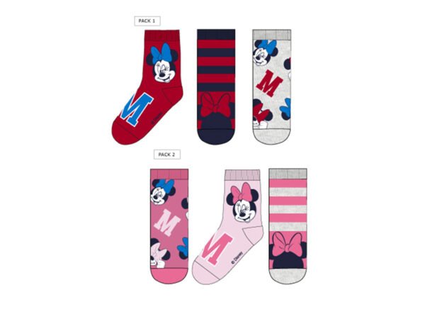 MINNIE CALZINI 3 PAIA TG.23-34 XH0647