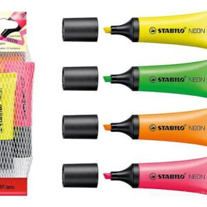 STABILO NEON RETINA CON 4 COL. 72/4-1