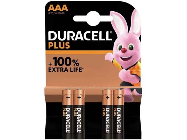 DURACELL PLUS PILA MINI STILO 100AAA B4 4pz 501208