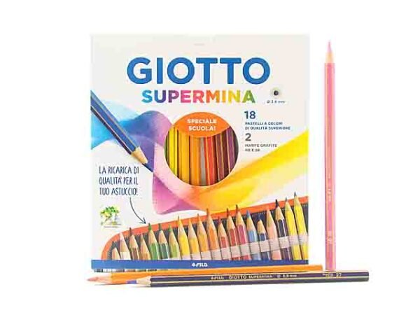PASTELLI GIOTTO SUPERMINA 18+2 MATITE 2