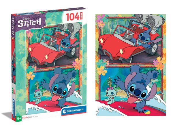 PUZZLE 104PZ SUPER DISNEY STITCH 27571