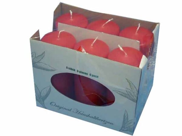 CANDELA MOCCOLO 6X15 6pz ROSSE 56202.14