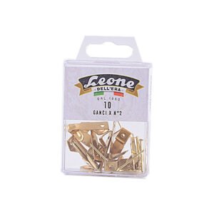 GANCI A X ZINCATI GIALLI DEL 2 10PZ. GX