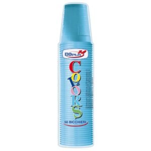 BICCHIERI 200ML AZZURRI 50PZ 02457$
