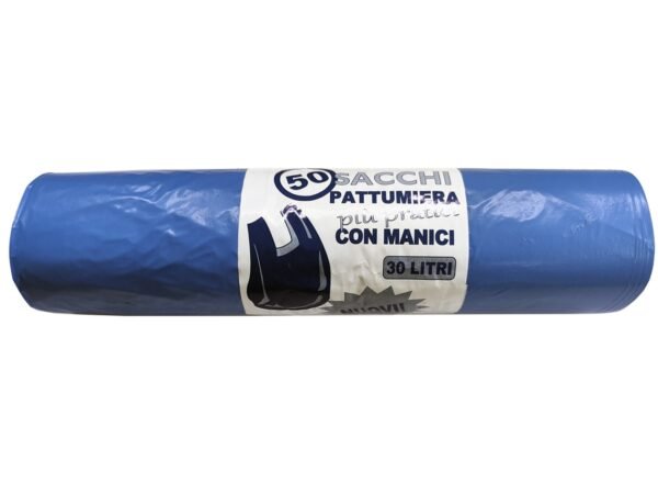 SACCHI PATTUMIERA C/L.30L 50PZ BLU SH30A-50