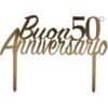 CAKE TOPPER 50 ANNIVERSARIO PLEX