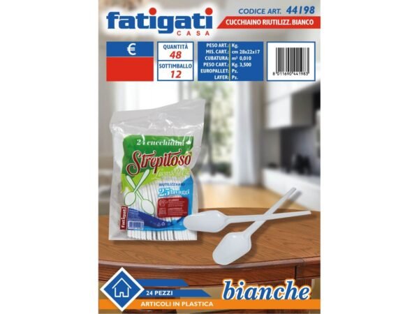 CUCCHIAINI IN PLASTICA RIUTILIZZABILI