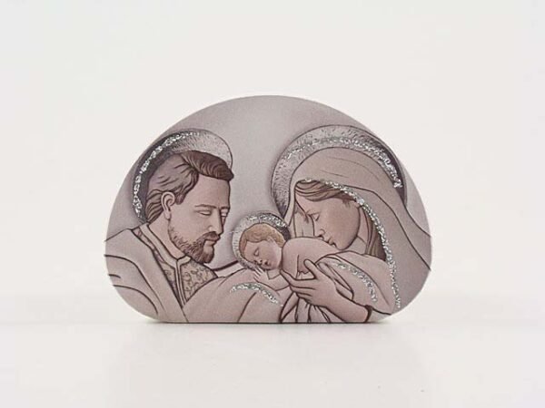 QUADRO NATIVITA' 8x12cm ARGENTO