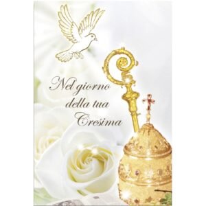 BIGLIETTO AUGURI CRESIMA P.SOLDI 611