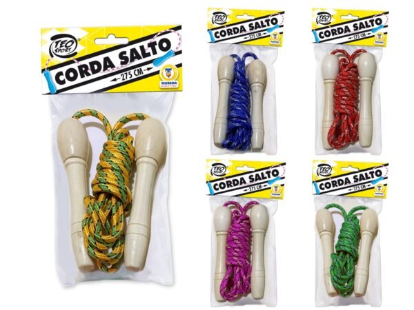 CORDA DA SALTO 275CM 5 COLORI ASS 51987