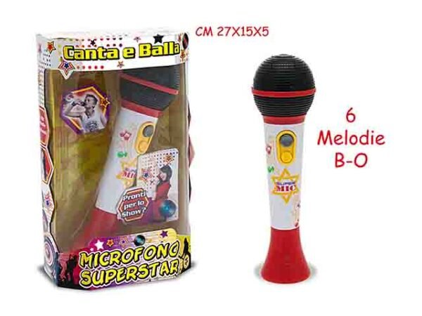 TEO'S MICROFONO SUPERSTAR BATTERIA64409