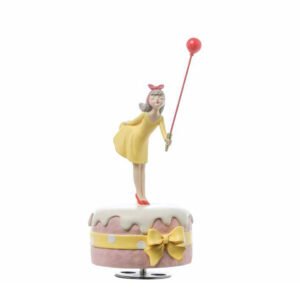 CARILLON C/BUBBLE LADY H21,5cm GIALLOA27891