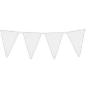 BANDIERINE BIANCHE 10MT IN PVC PR-2559A