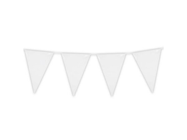 BANDIERINE BIANCHE 10MT IN PVC PR-2559A