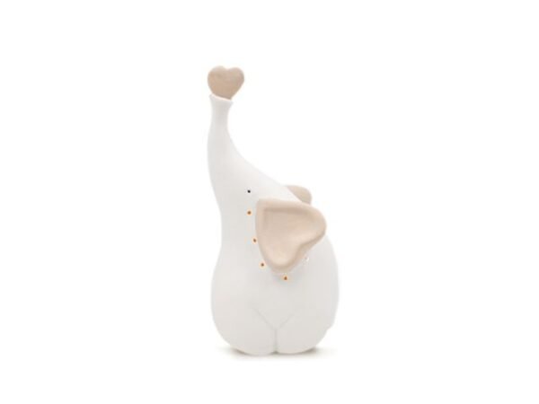 ELEFANTE PORC.CON LUCE 9X18CM K205