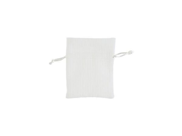 SACCHETTO RIGATO BIANCO 8X10CM 57403