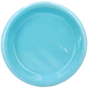 PIATTO PIANO 22,8 CM . AZZURRO 10PZ