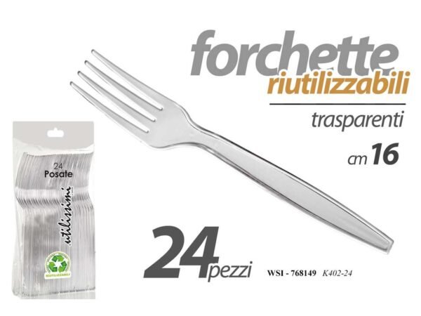 FORCHETTE RIUTILIZZABILI 16CM IN 768149