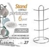 STAND CROMO 6 TAZZINE 12X12X27CM 827518
