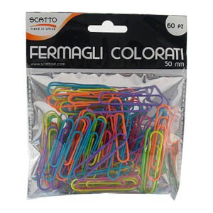 FERMAGLI COLORATI 50mm 60pz 147