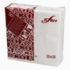 TOVAGLIOLO BIANCO 33x33 2 VELI 1/4 50pz I-0101$