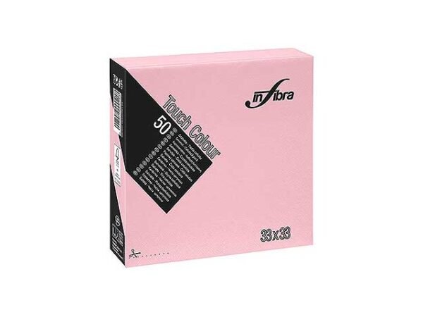 TOVAGLIOLO TOUCH 33x33 50pz ROSA I-0301