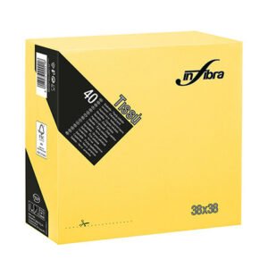 TOVAGLIOLO TISSU 38x38 40pz GIALLO I-0458