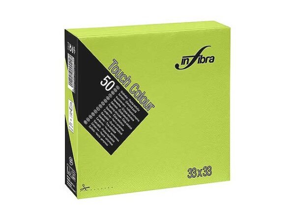 TOVAGLIOLO TOUCH 33x33 50pz VERDE M.I-0880