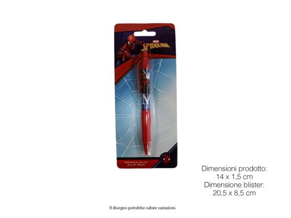 SPIDERMAN PENNA CLIP IN BLISTER SP0954