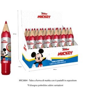 MICKEY 6 COLORI MATITA IN TUBO MIC0884