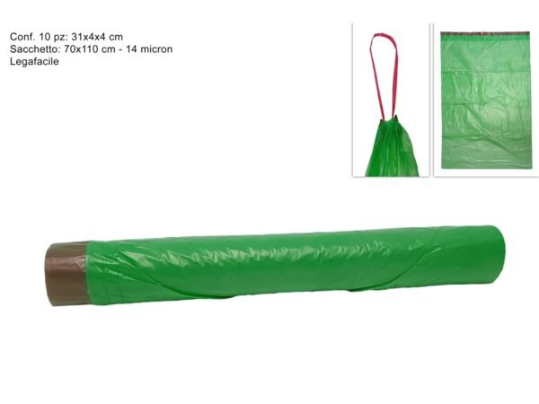 SACCHI RIFIUTI 70X110 VERDE DEV23018291
