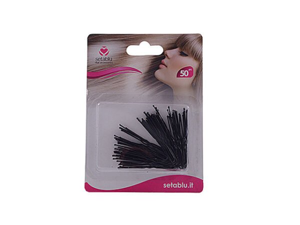 FORCINA METALLO NERA CORTA 50pz. 43198