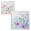 QUADRO PEONIE CORNICE BIANCA 64 QA10718