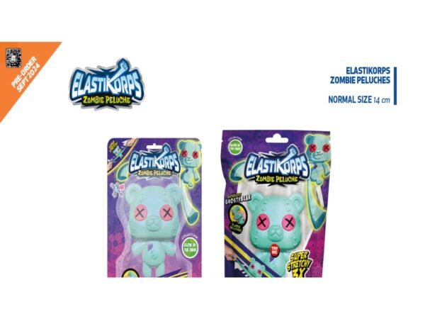 PELOUCHE ELASTIKORPS ZOMBIE 14CM FLOWPACK