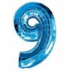 PALLONE NUMERALE CELESTE 9 009B