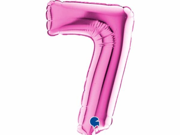 PALLONE NUMERALE ROSA 7 017F